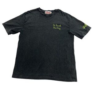 MC2 Saint Barth Josh Cotton T-Shirt in Black Stampa Front